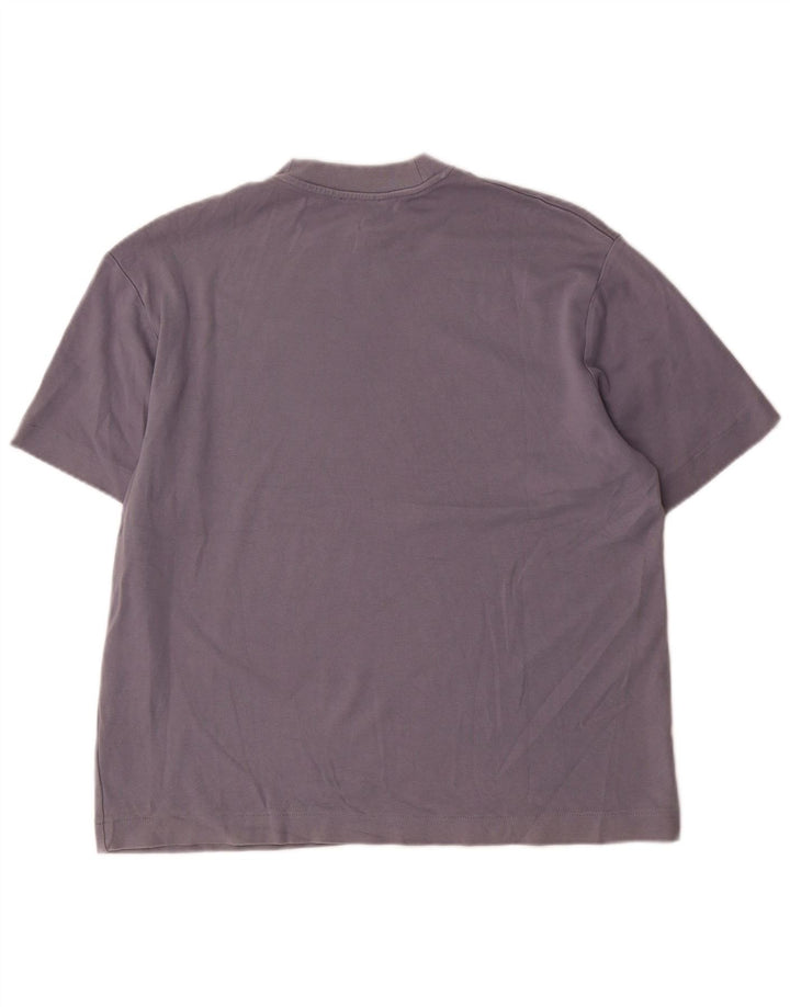 T-shirt męski Zara, bawełniany, średni niebieski