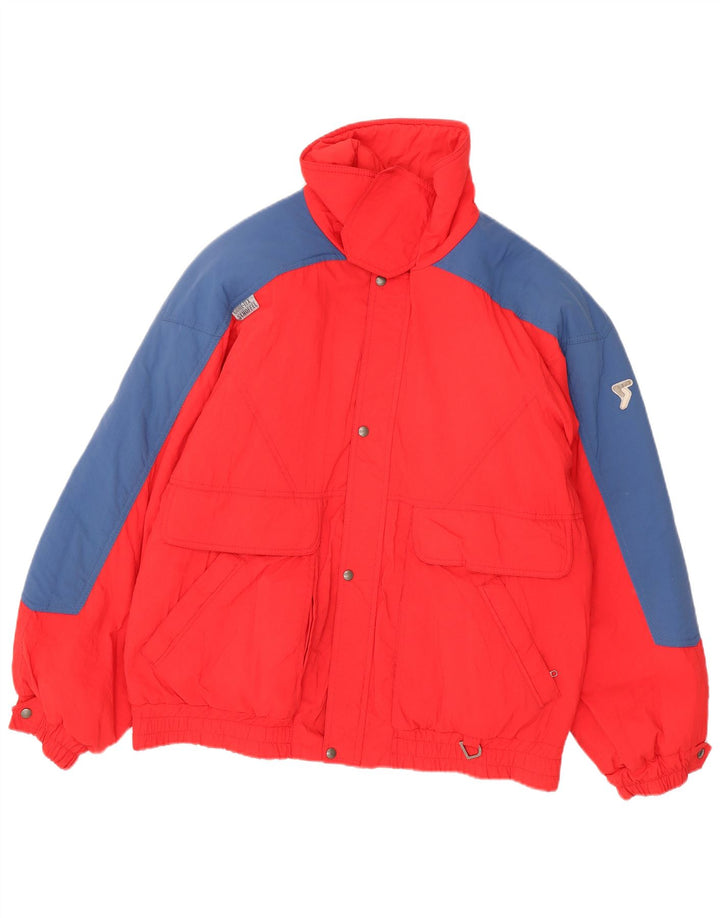 Męska kurtka narciarska Schoffel Gore-Tex XL, czerwony, blokowy poliamid