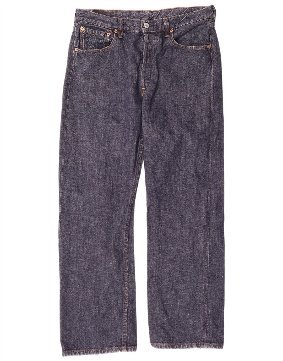 Męskie jeansy LEVI'S 501 Straight W34 L30 Granatowa bawełna