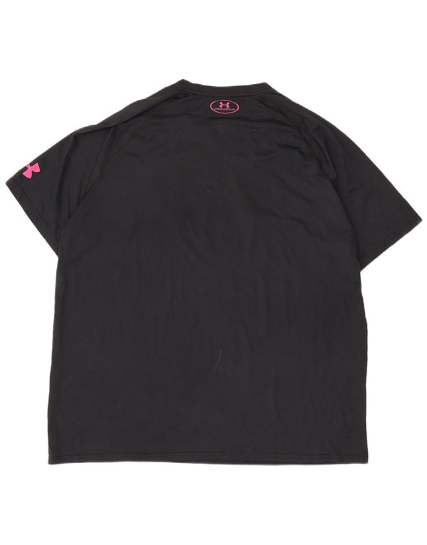 Męska koszulka Under Armour Superman o luźnym kroju z grafiką, XL, czarna