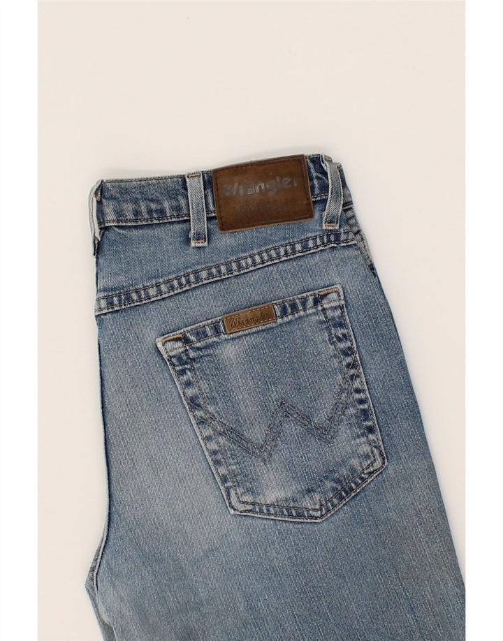 WRANGLER Mens Regular Fit Denim Shorts W32 Medium Blue Cotton Vintage Wrangler and Second-Hand Wrangler from Messina Hembry 