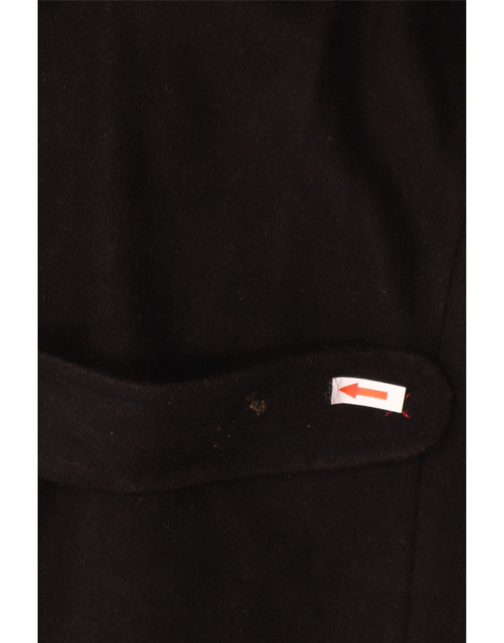 Damska kurtka puchowa z kapturem Laura Ashley UK 12, średnia czarna wełna