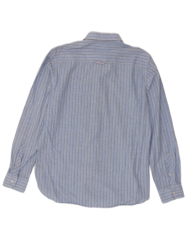 Crew Clothing Męska koszula o dopasowanym kroju, bawełniana w średnie niebieskie paski