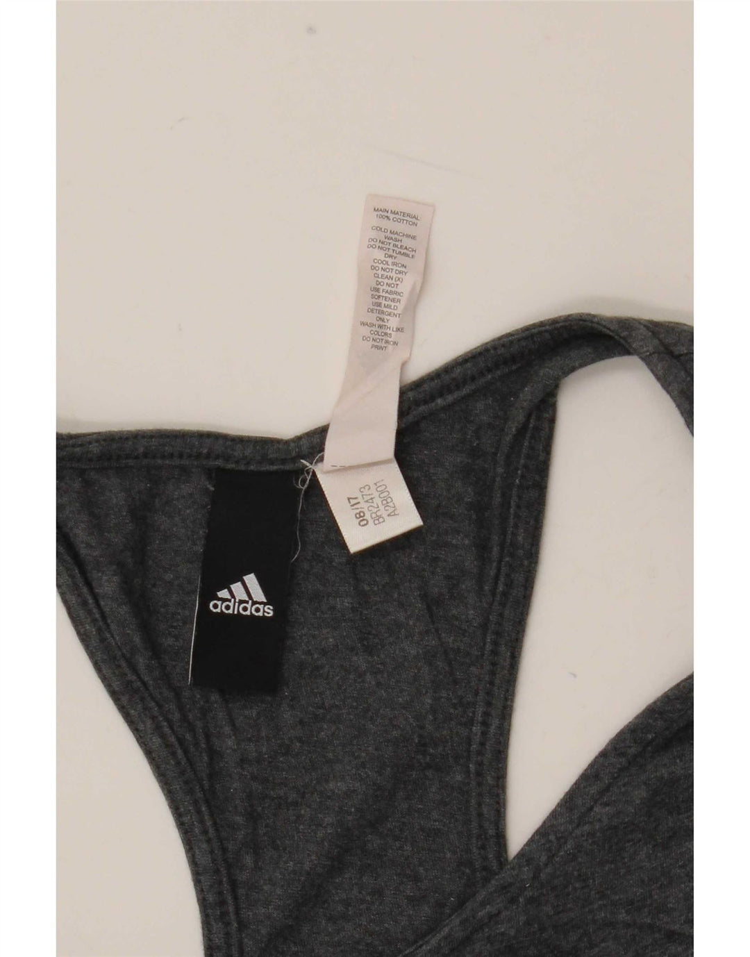 Damska kamizelka graficzna Adidas Top UK 12 Średnia szara bawełna