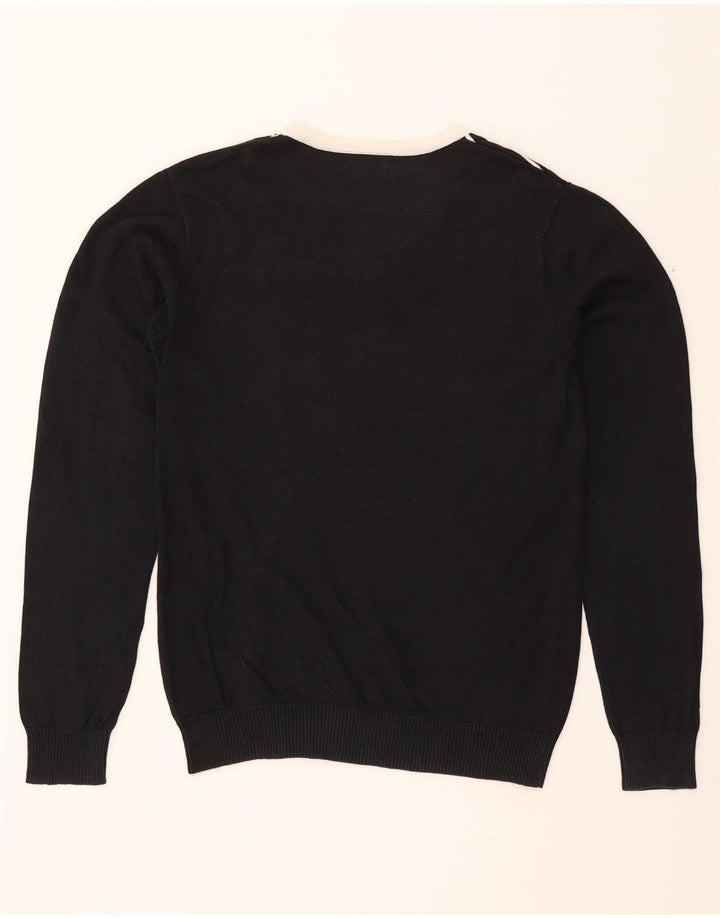 Męski sweter JACK & JONES z dekoltem w kształcie litery V, duże czarne paski