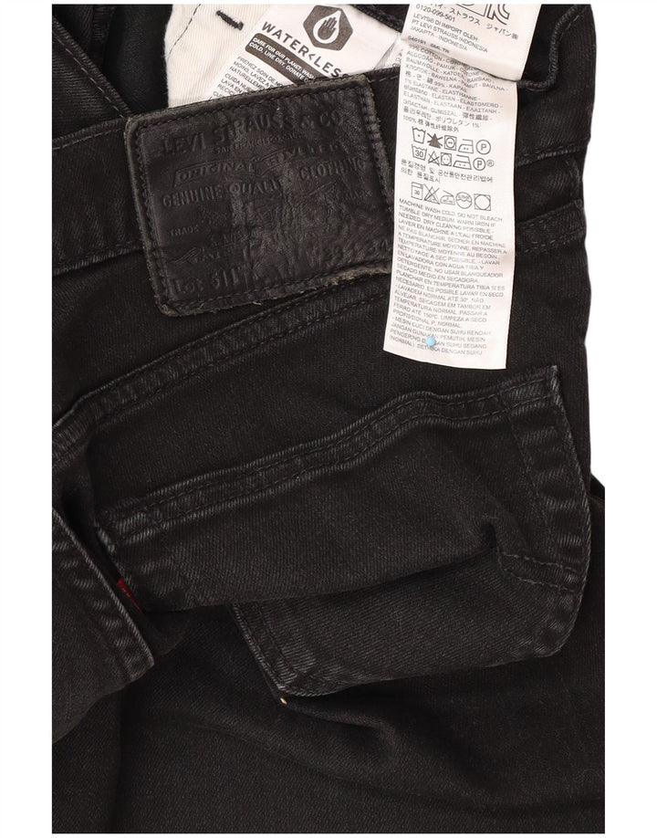 Męskie jeansy Levi's 511 Slim W33 L27 Czarna bawełna