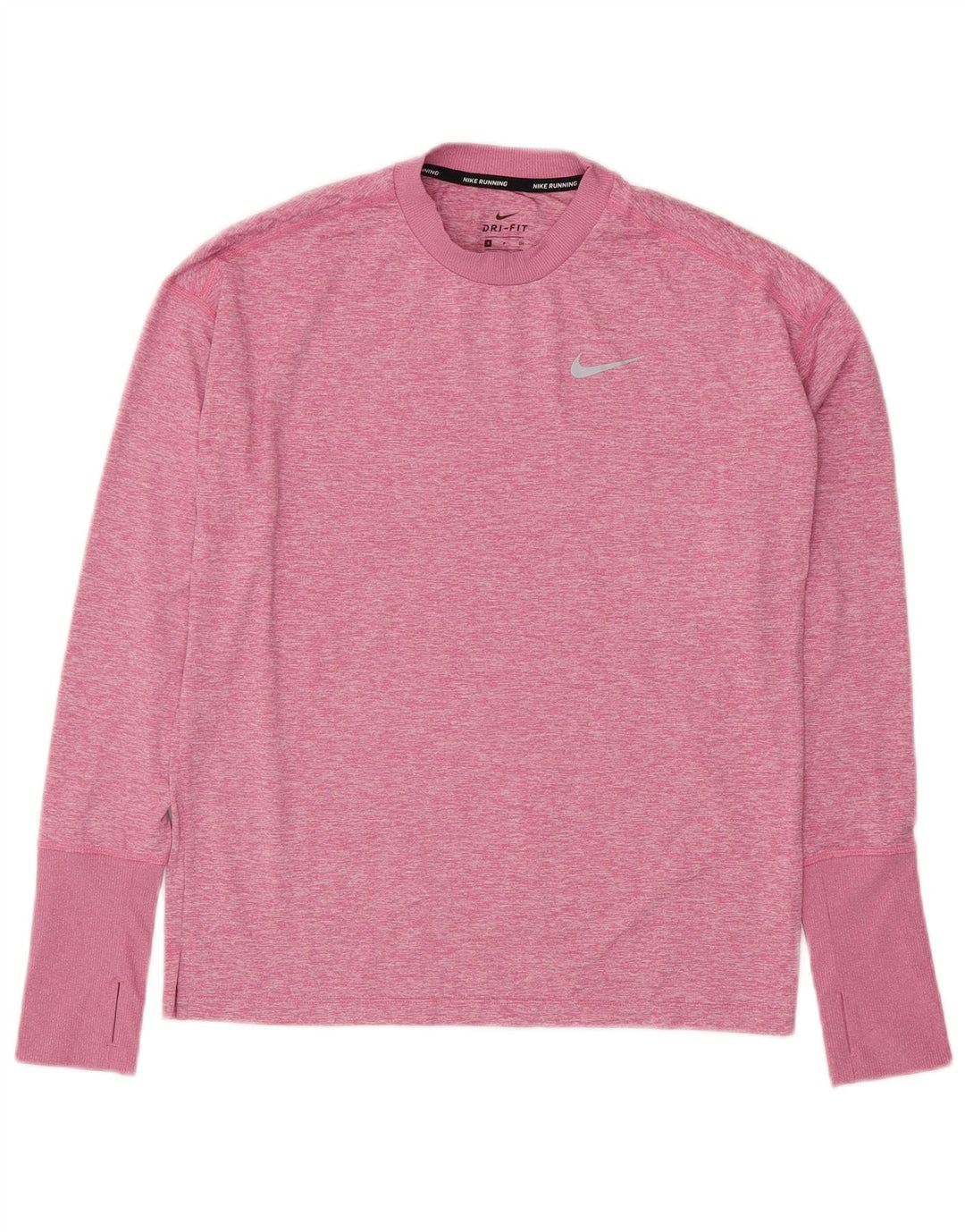Męska koszulka NIKE Dri Fit z długim rękawem, mała, różowa, nakrapiana