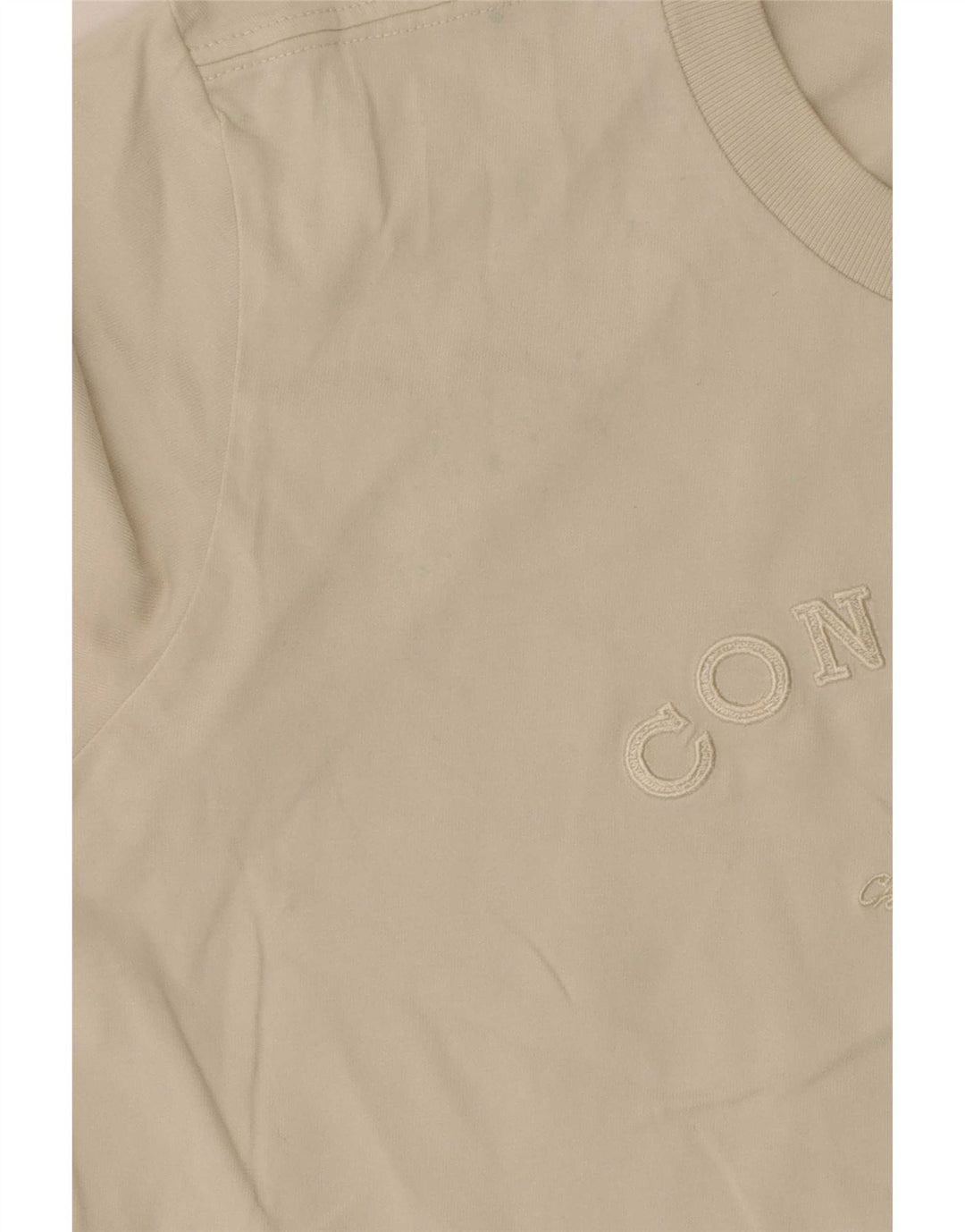 T-shirt damski Converse Top UK 12, średni beż, bawełna