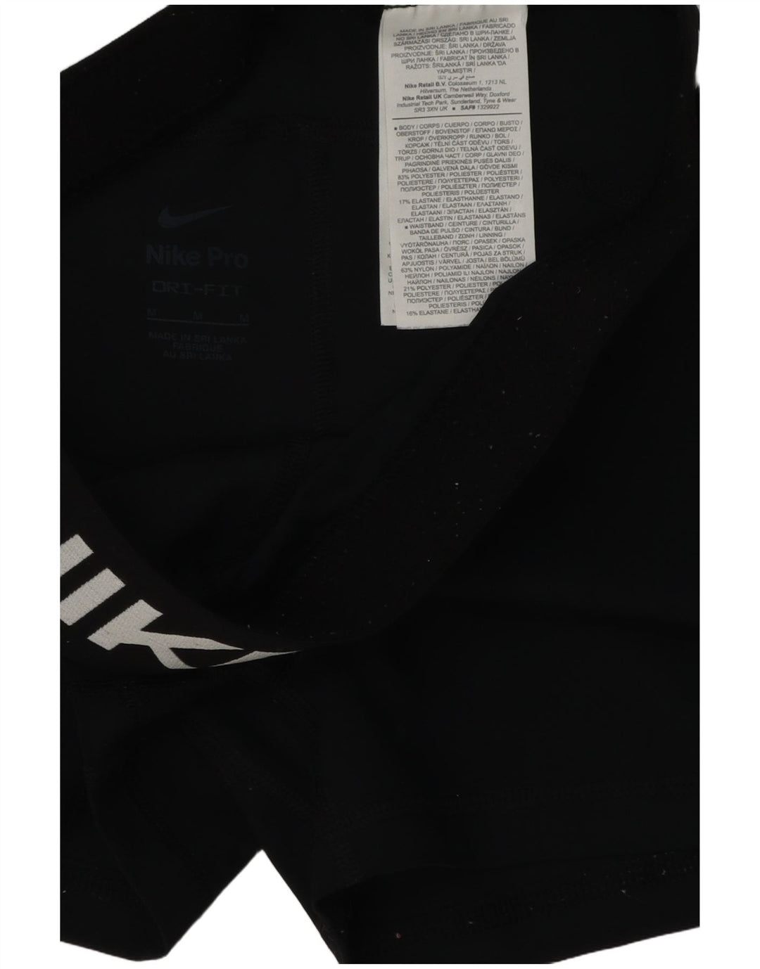 Damskie spodenki sportowe Nike Dri Fit Graphic UK 12, średni czarny poliester
