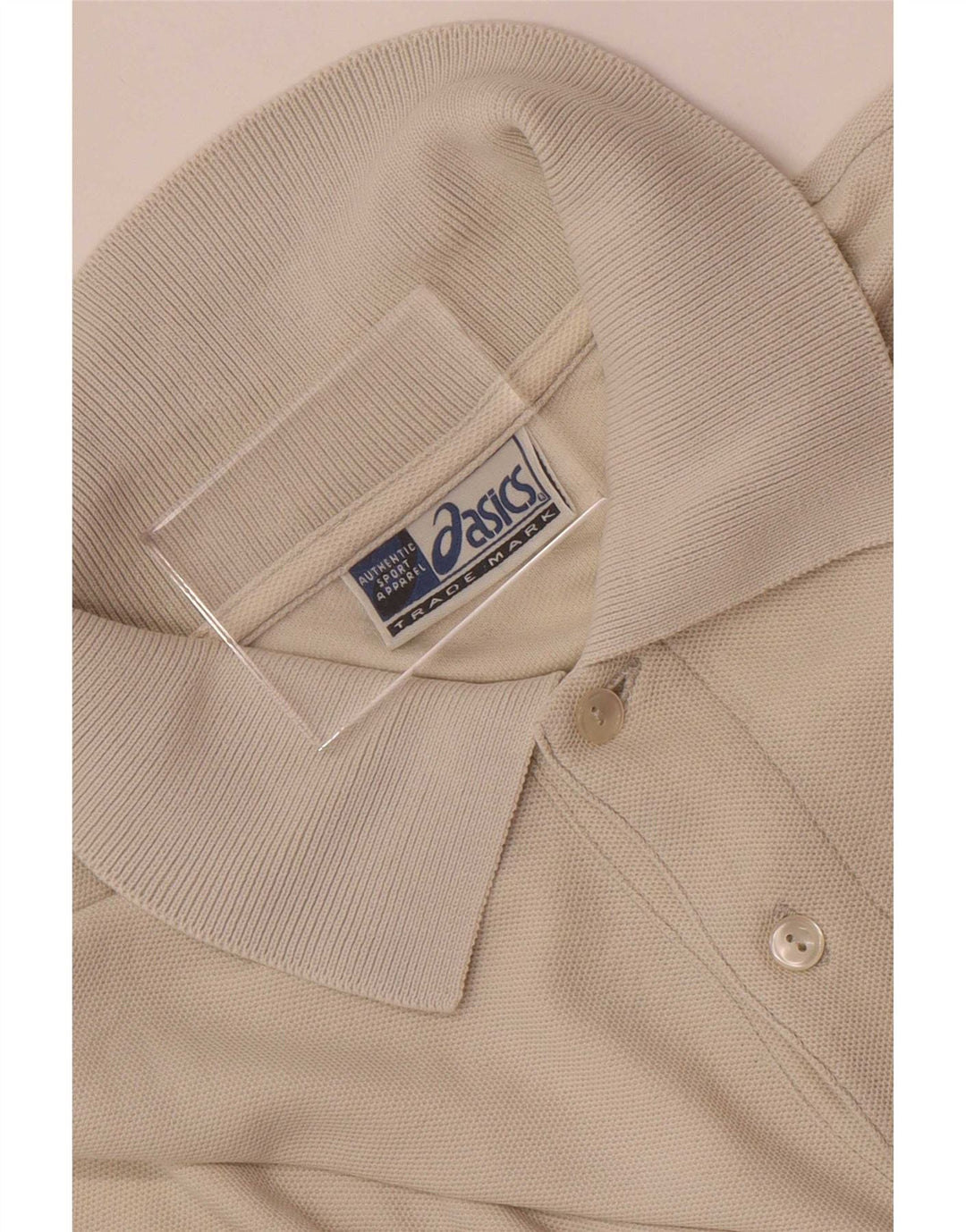 Męska koszulka polo Asics XL w kolorze beżowym