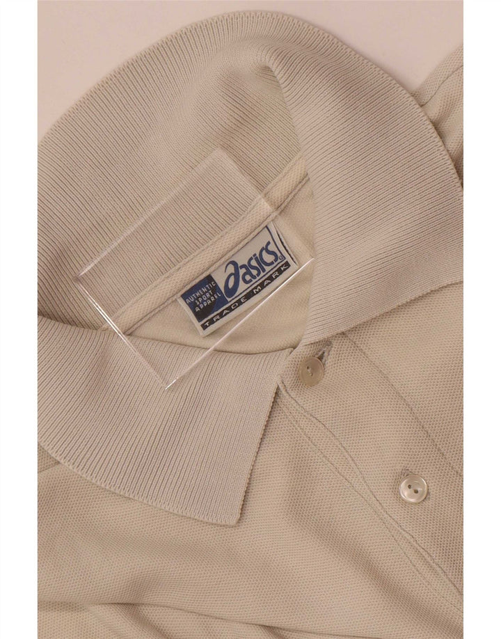 Męska koszulka polo Asics XL w kolorze beżowym