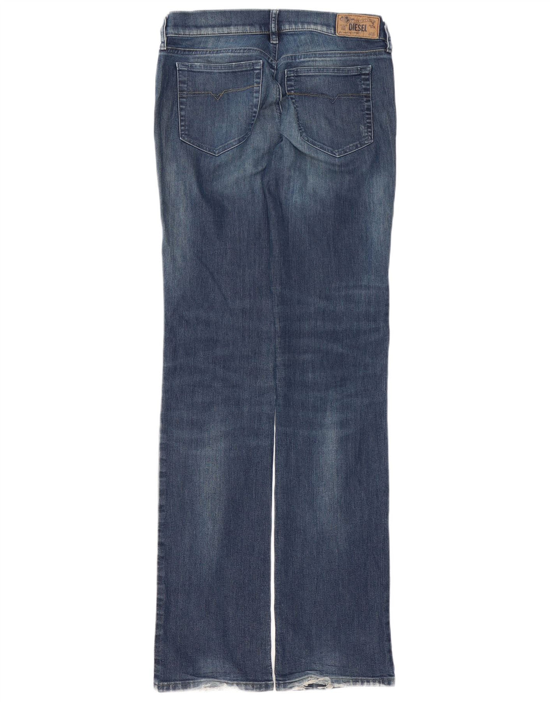 DIESEL Damskie jeansy Bootzee Regular Slim Bootcut W28 L35 Niebieska bawełna