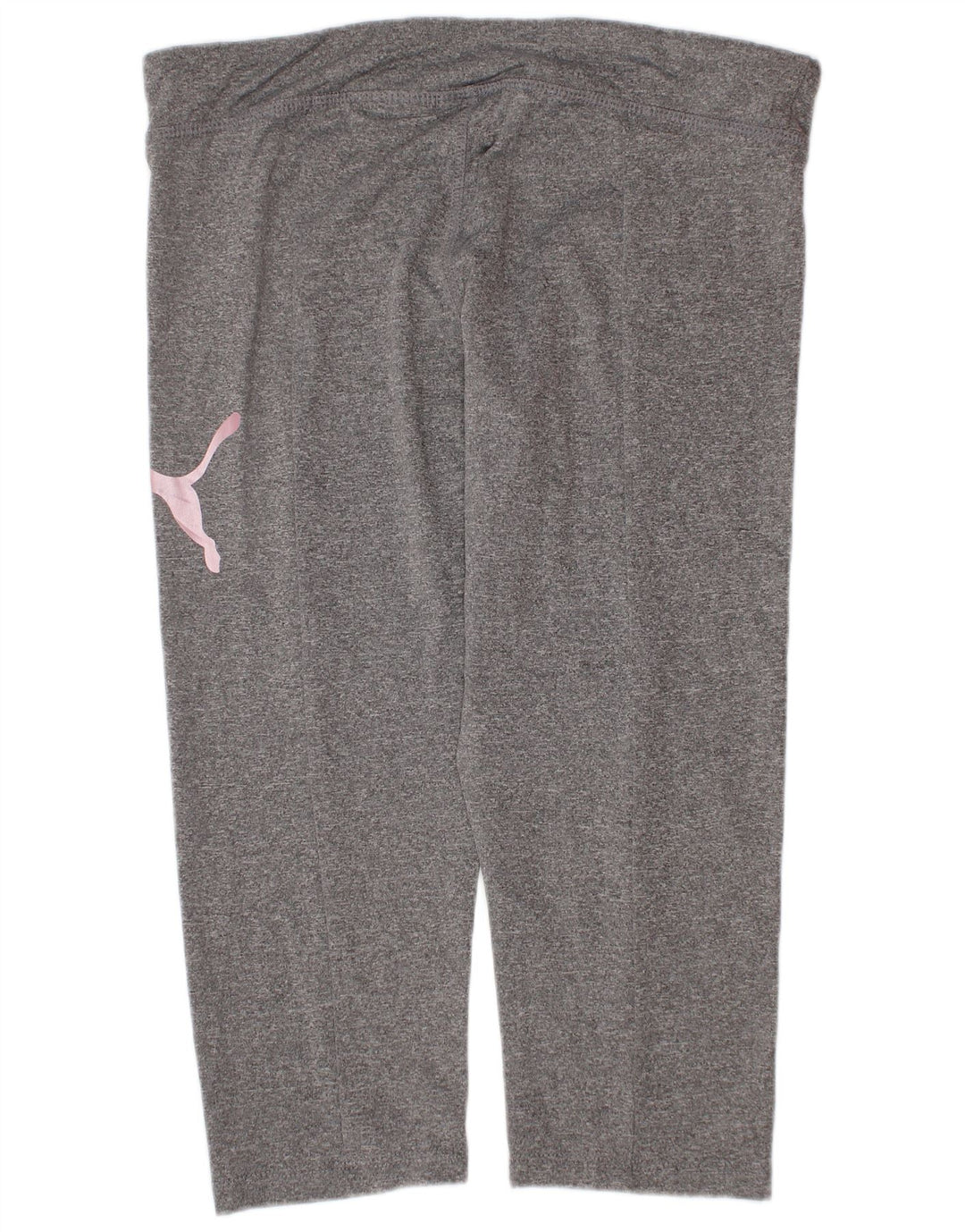 Dziewczęce legginsy z grafiką Puma 12-13 lat, duże, szare, poliestrowe