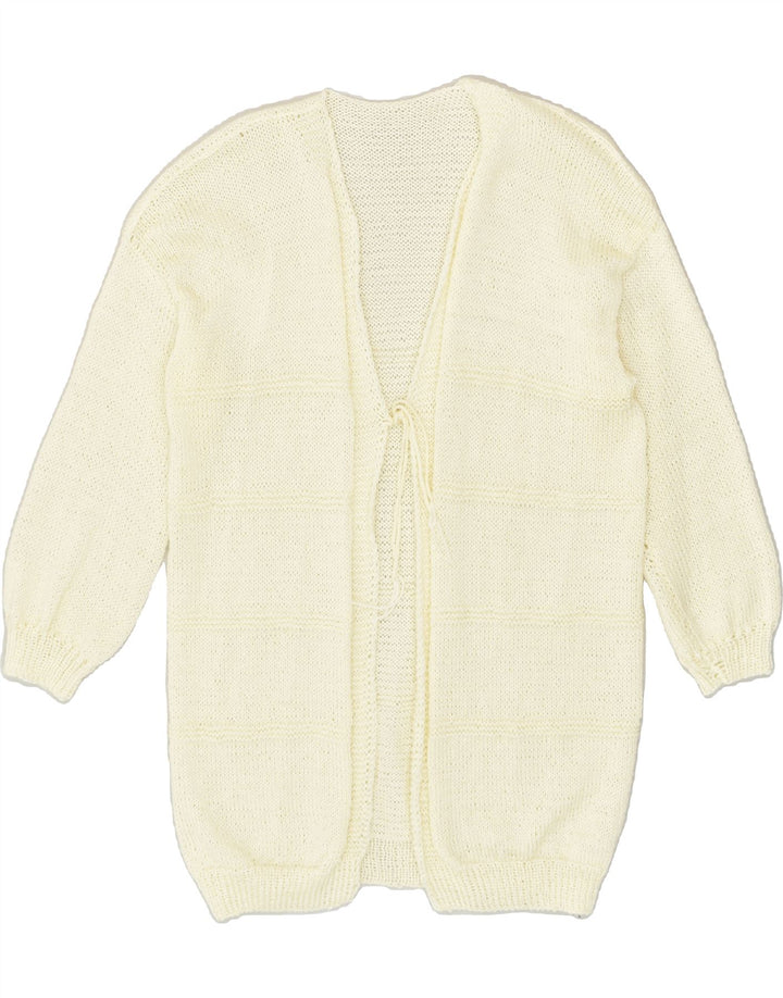 VINTAGE Womens Cardigan Sweater UK 18 Large White | Vintage Vintage | Thrift | Second-Hand Vintage | Used Clothing | Messina Hembry 