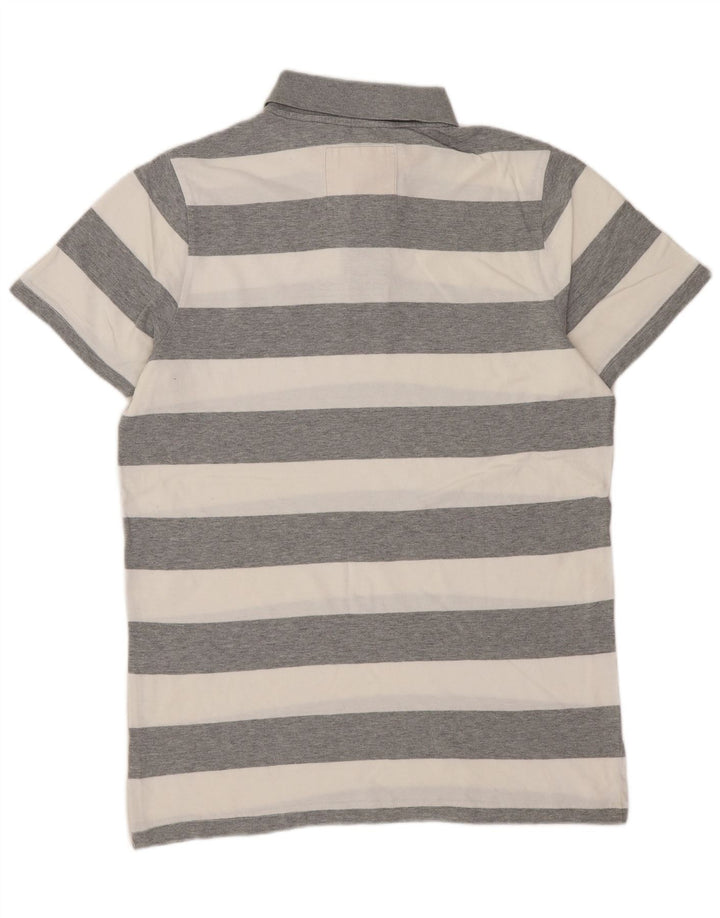 Męska koszulka polo Hollister w średnie szare paski