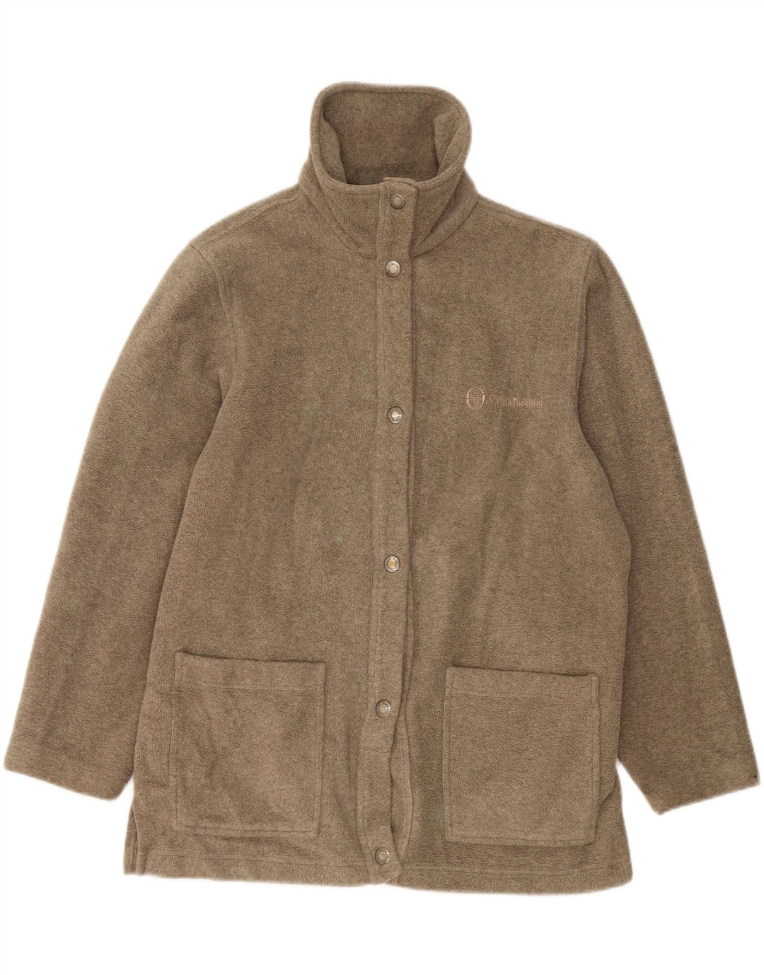 SERGIO TACCHINI Womens Fleece Jacket UK 10 Small Grey Vintage Sergio Tacchini and Second-Hand Sergio Tacchini from Messina Hembry 