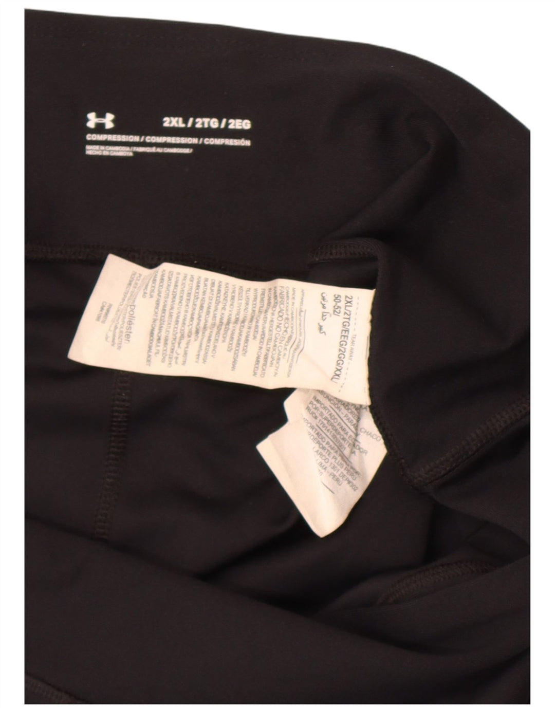 Damskie legginsy Capri Under Armour UK 20 2XL, czarny poliester