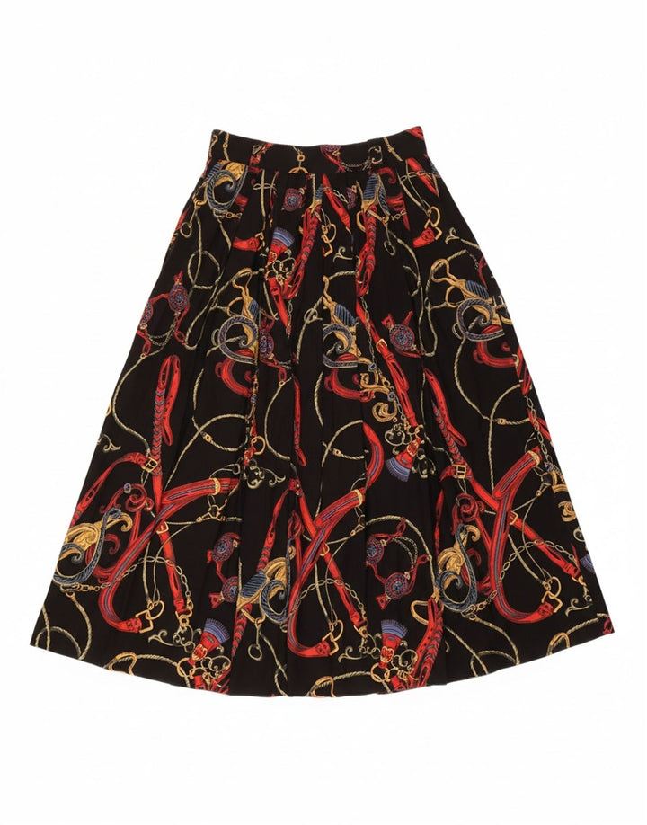 LOTZ Womens Abstract Pattern A-Line Skirt UK 14 Medium W28  Multicoloured