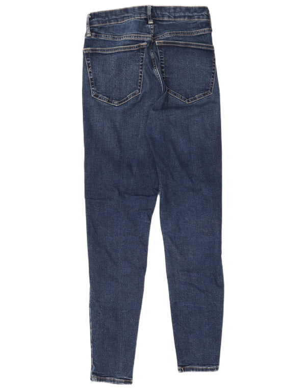 Topshop Womens Jamie Skinny Jeans W26 L30 Navy Blue Polyester