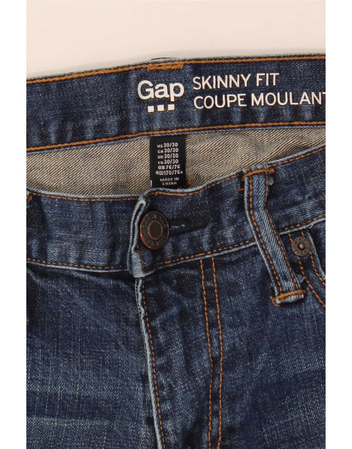 Damskie jeansy skinny Gap W30 L30 Niebieskie, bawełniane
