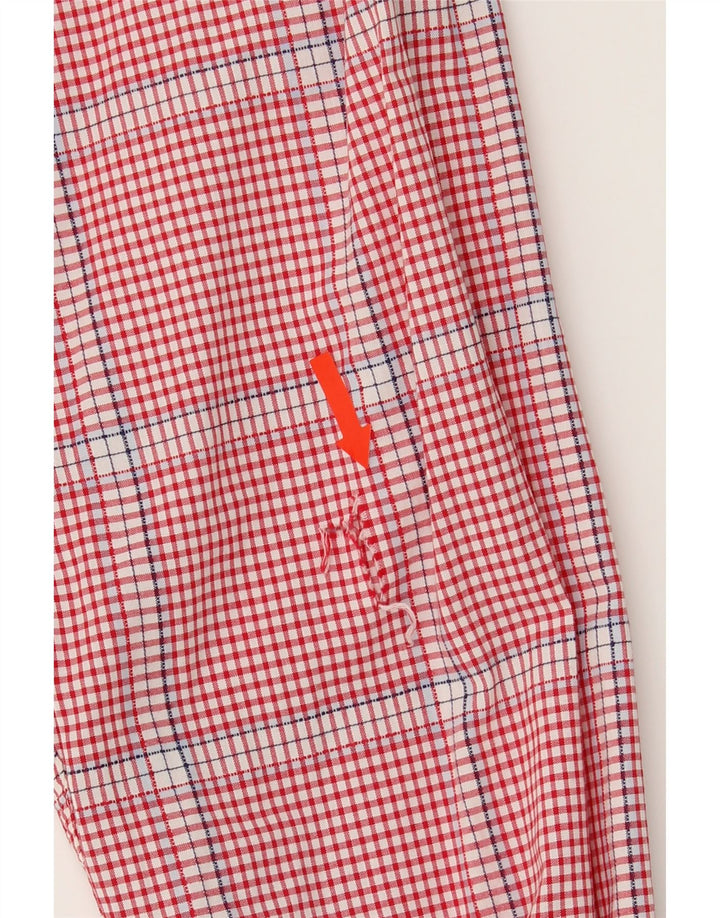 TOMMY HILFIGER Mens Shirt XL Red Check Cotton Vintage Tommy Hilfiger and Second-Hand Tommy Hilfiger from Messina Hembry 