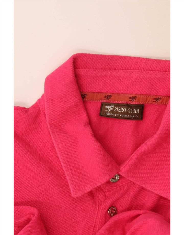 Męska koszulka polo Piero Guidi 3XL w kolorze różowym