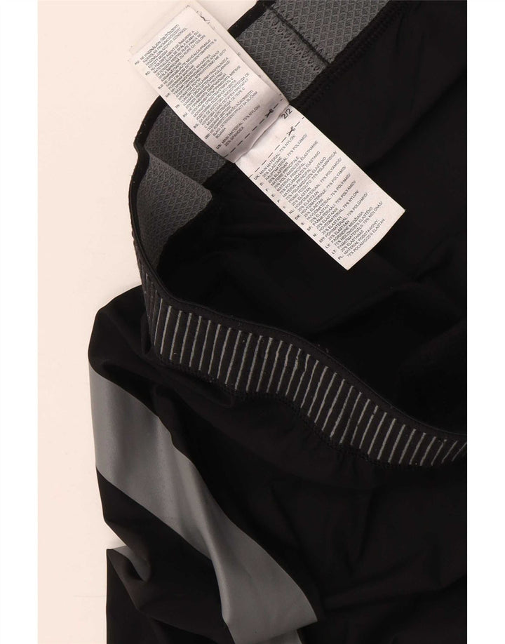 Męskie legginsy Adidas Tech Fit, duże, czarne, z blokami kolorów, poliamid