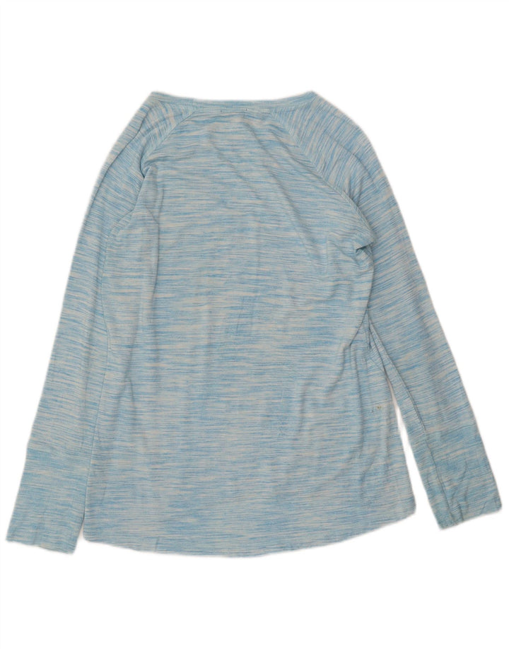 Damska bluza CHAMPION UK 14 Średni niebieski nakrapiany sztuczny jedwab