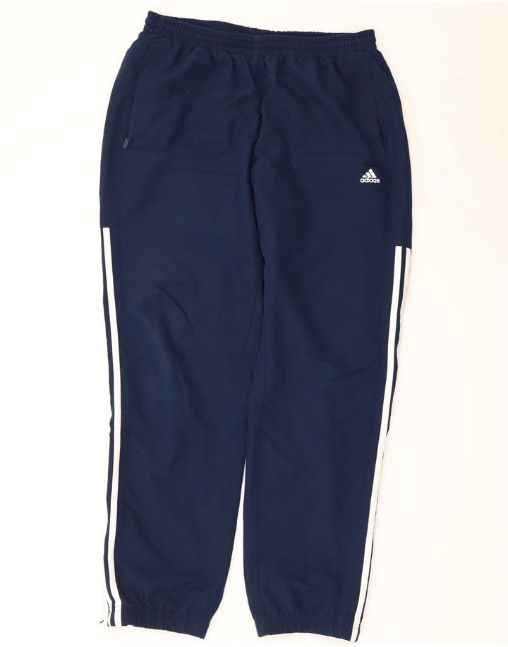 Adidas Męskie Spodnie Dresowe Joggery Duże Granatowe Poliester