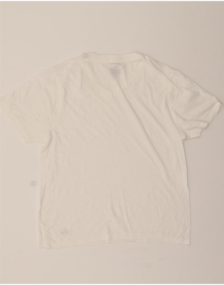 QUIKSILVER Mens T-Shirt Top Medium White Cotton Vintage Quiksilver and Second-Hand Quiksilver from Messina Hembry 