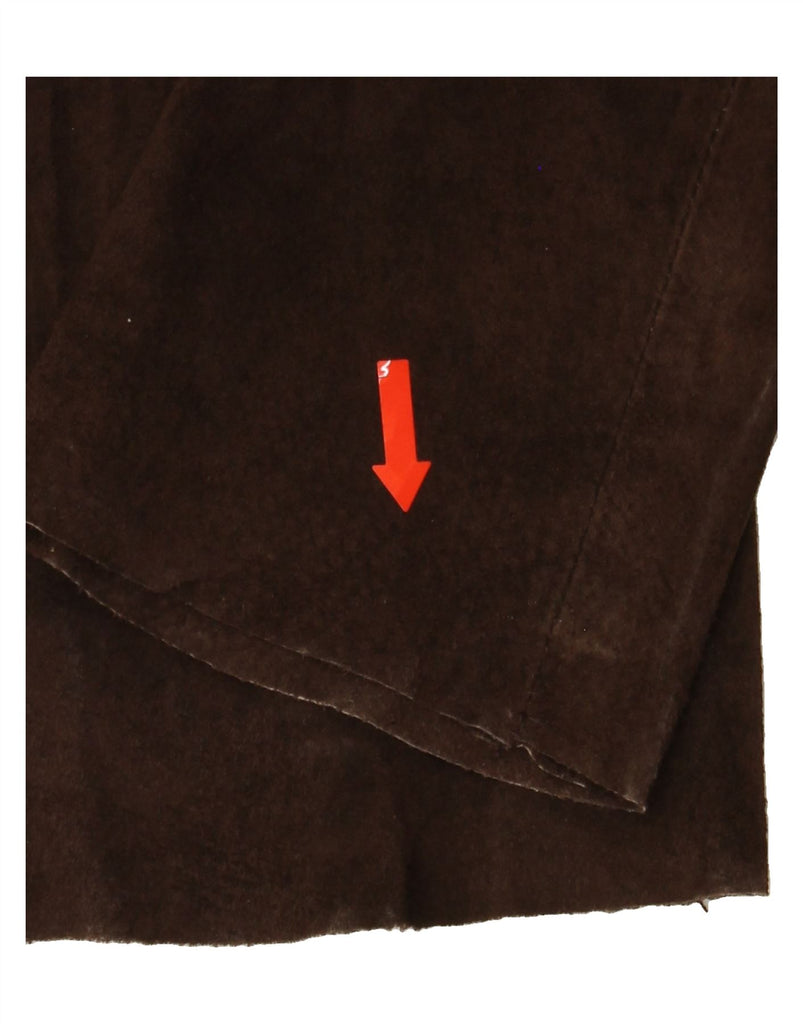 VERO MODA Womens Tapered Suede Trousers Medium W28 L30 Brown Suede Vintage Vero Moda and Second-Hand Vero Moda from Messina Hembry 