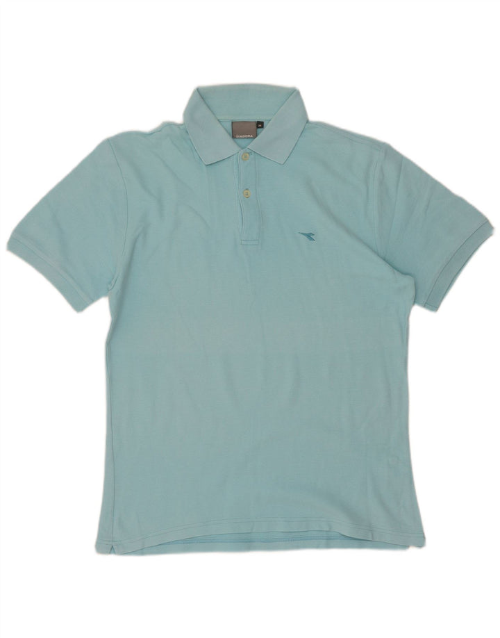 Męska koszulka polo Diadora, niebieska, bawełniana