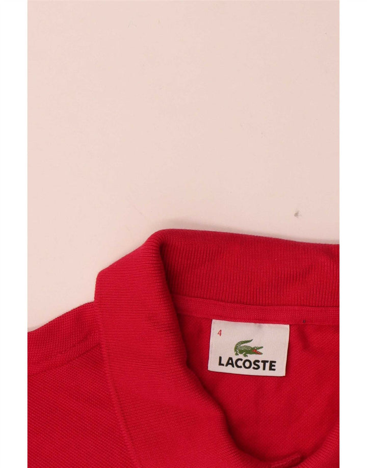Męska koszulka polo Lacoste, rozmiar 4, średnia czerwona, bawełniana