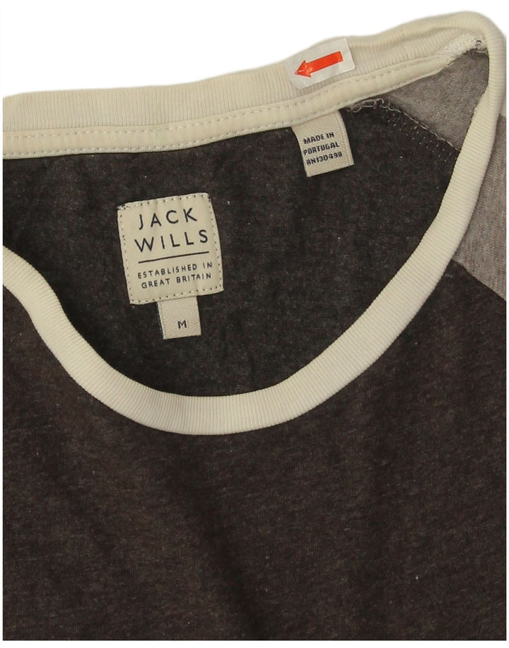 T-shirt męski Jack Wills, bawełniany, średniej wielkości, w kolorze czarnym