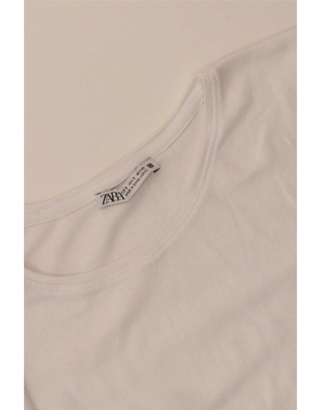 T-shirt damski Zara Top UK 8 Small White