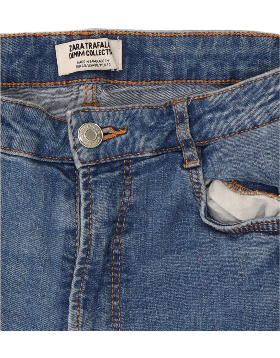 Damskie jeansy skinny Zara EU 40 Medium W30 L27 Niebieskie
