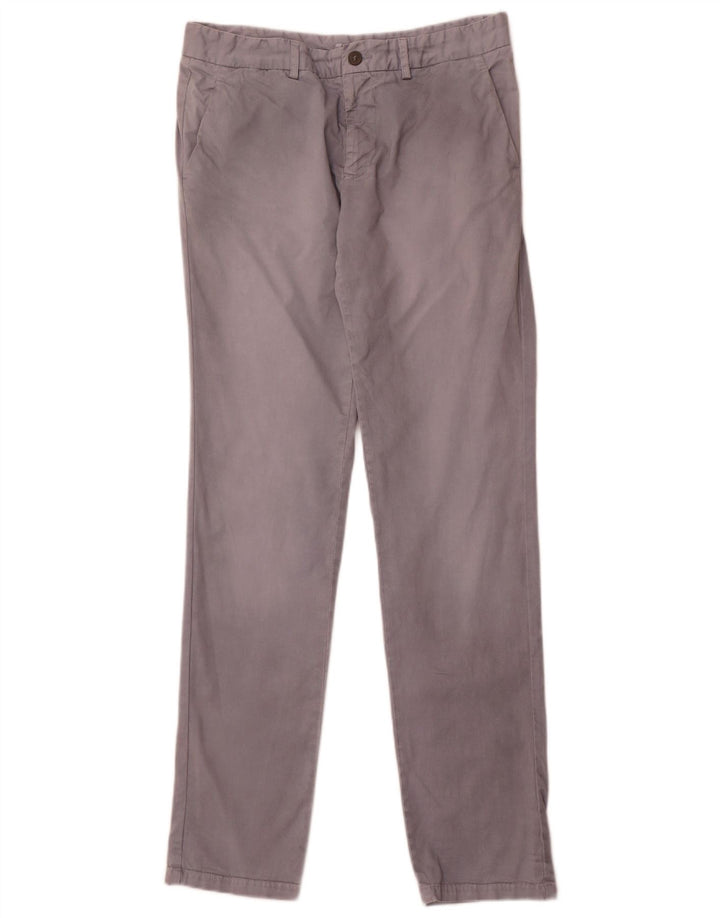 Męskie spodnie typu slim chino Iceberg IT 48 Medium W32 L34 Szara bawełna