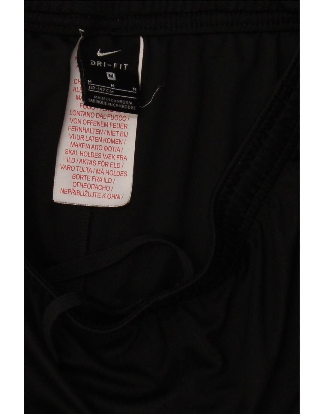 Chłopięce spodenki sportowe NIKE Dri Fit, 10-11 lat, średni czarny poliester