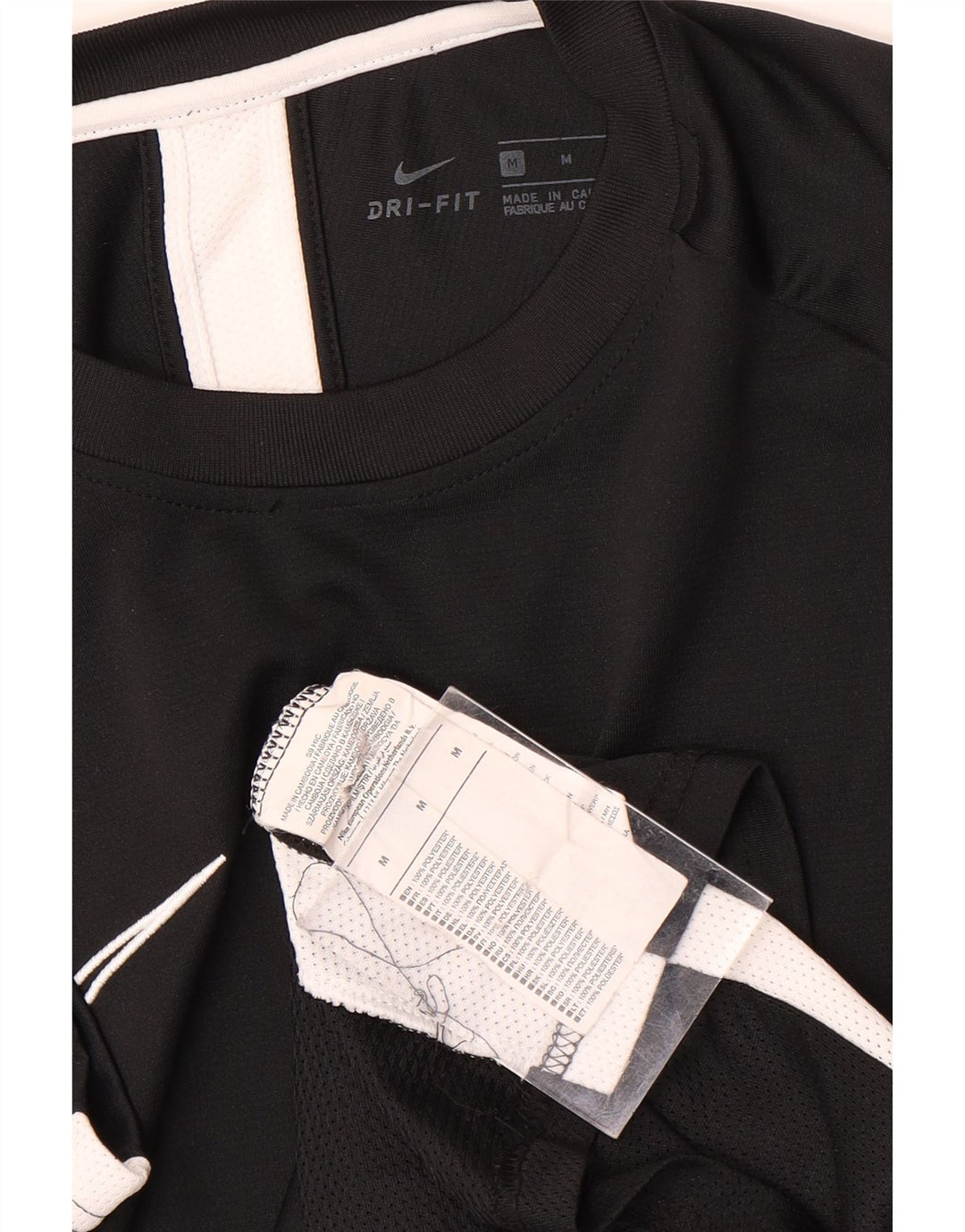 Męska koszulka Nike Dri Fit Top, średni czarny poliester