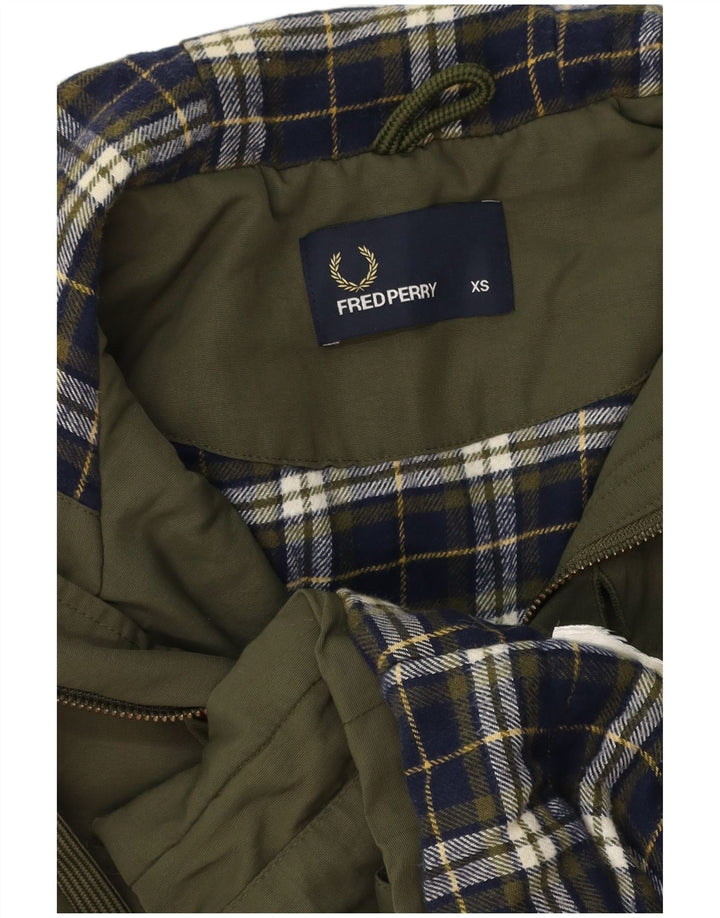 Męska kurtka parka z kapturem FRED PERRY UK 34 XS Khaki