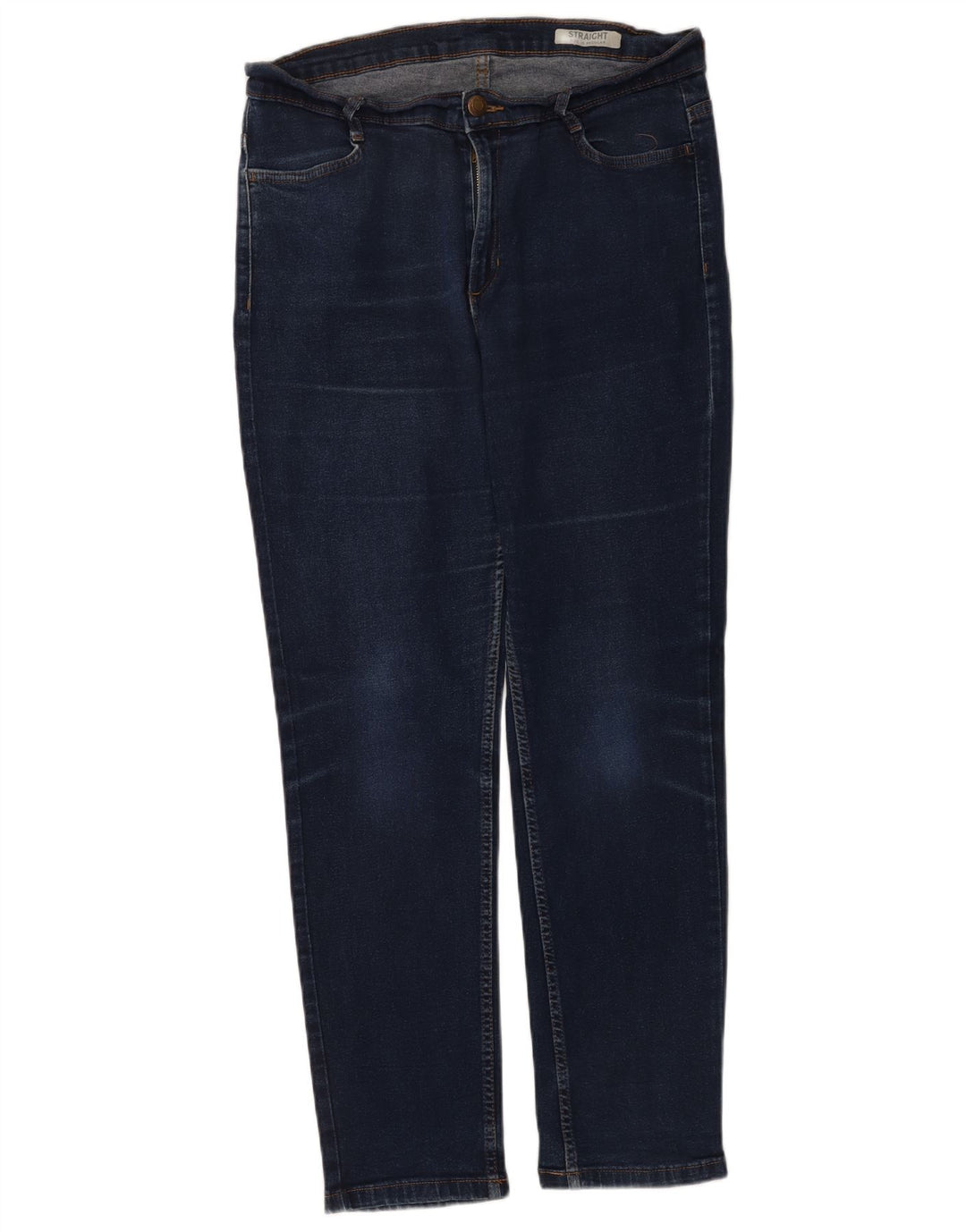 Marks & Spencer Damskie Regular Straight Jeans UK 16 Large W34 L28 Granatowe