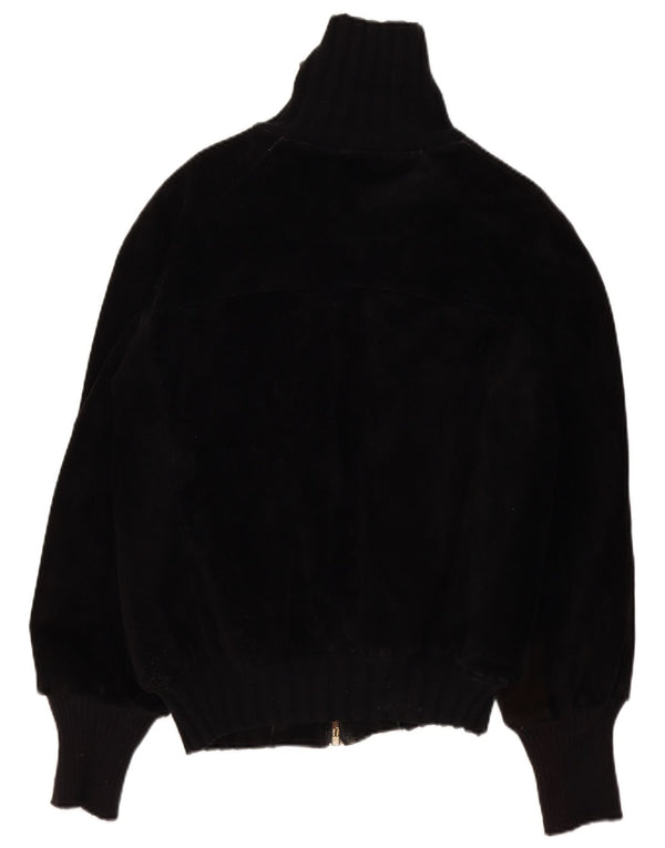 Vintage męska kurtka skórzana Sherpa IT 44 XS czarna retro