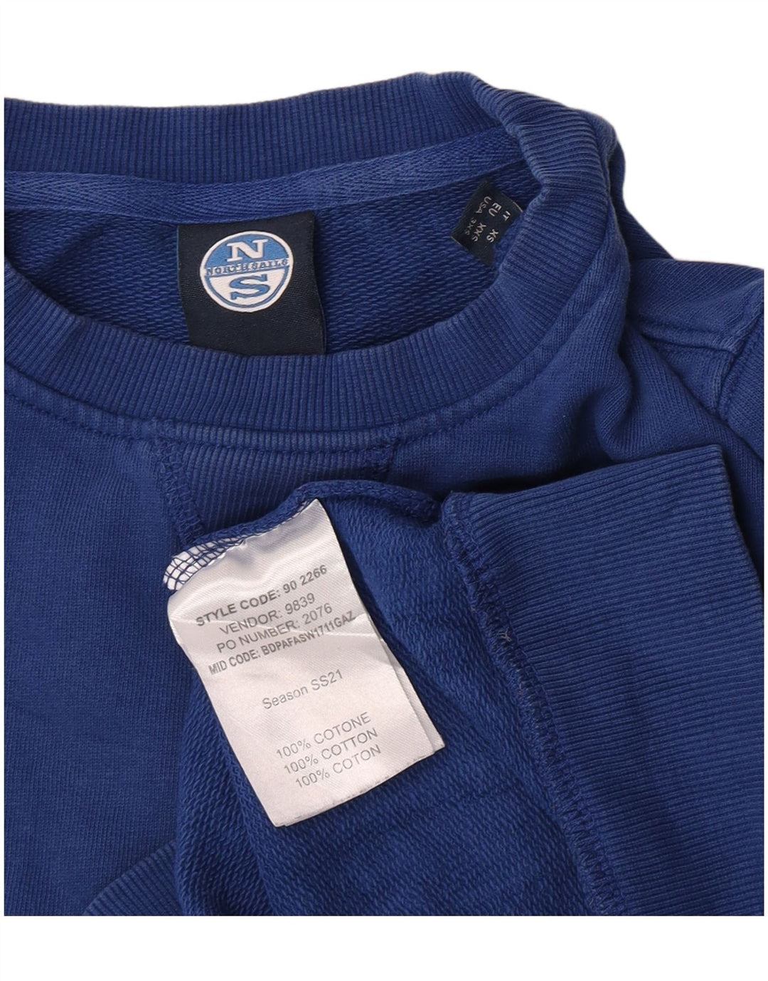 Męska bluza dresowa North Sails 2XS, niebieska, bawełniana