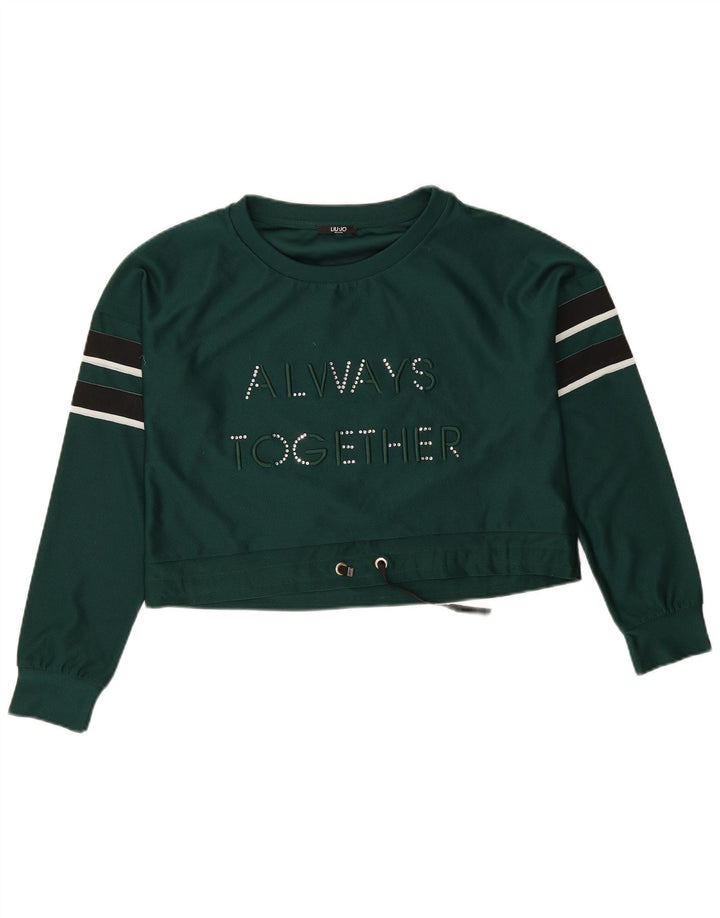 Damska bluza oversize Liu Jo z grafiką UK 10, mała, zielona