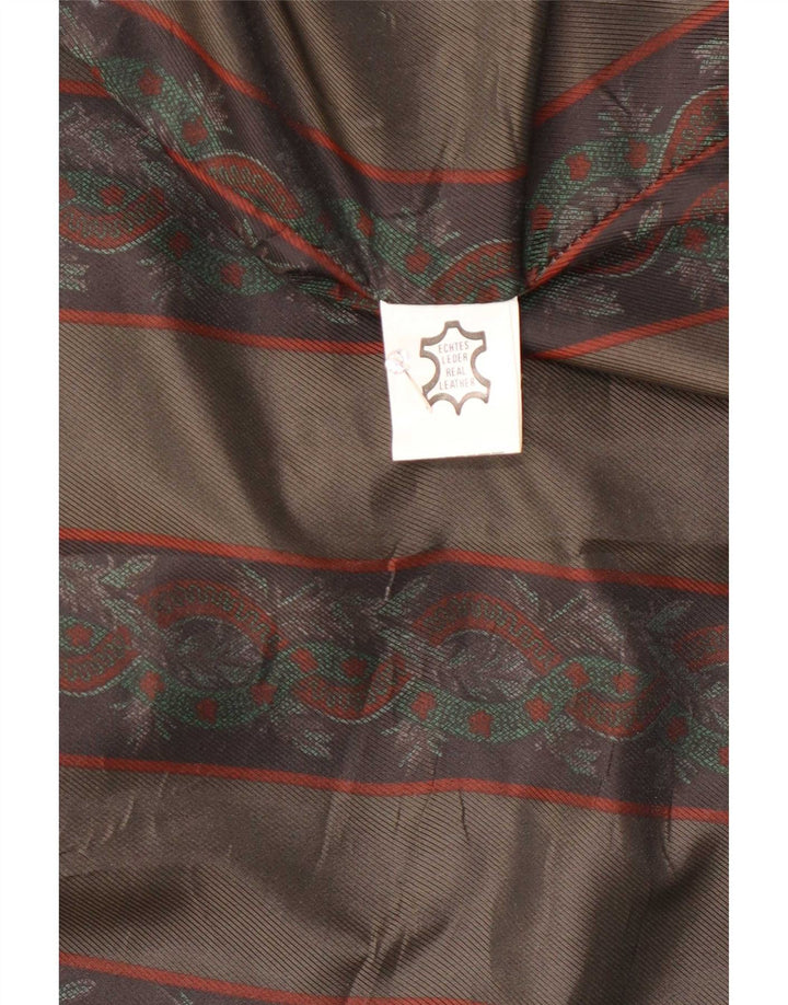 Vintage damska marynarka zapinana na 3 guziki, EU 50 3XL, zielona skóra