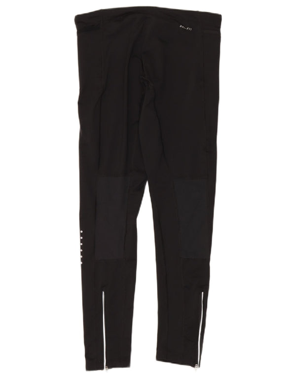 Legginsy damskie Nike UK 14, średnie, czarne, poliestrowe, sportowe