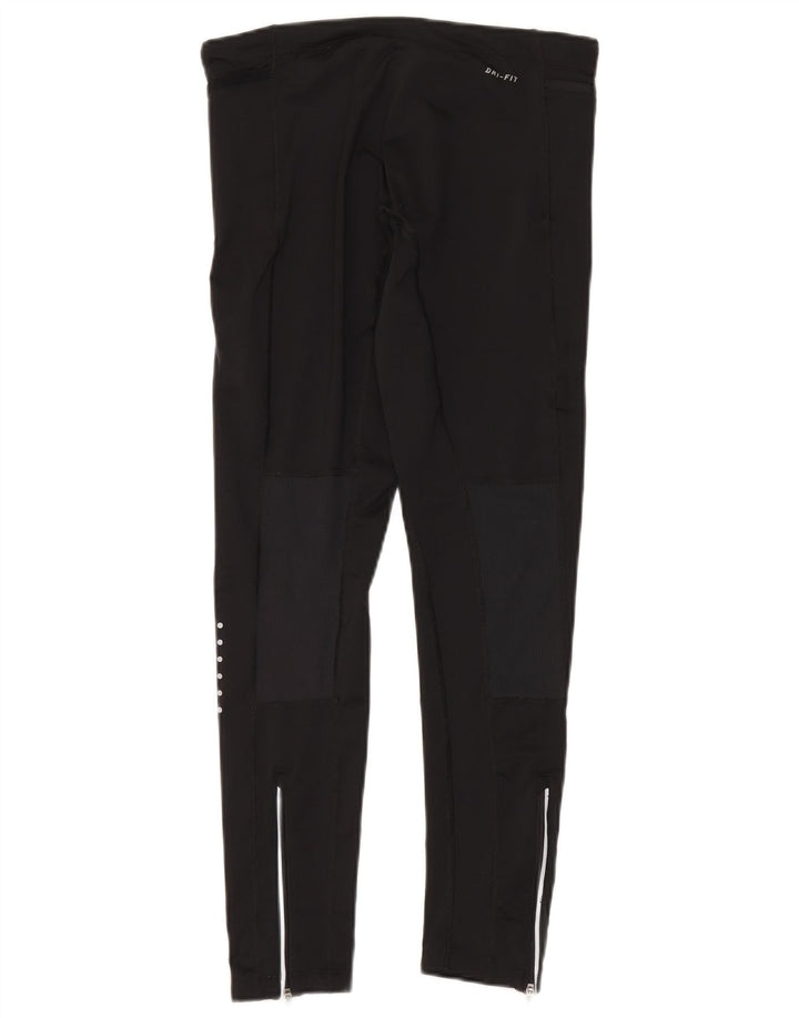 Legginsy damskie Nike UK 14, średnie, czarne, poliestrowe, sportowe