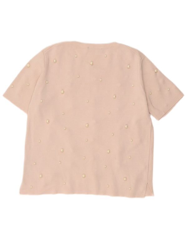 Bluzka damska Zara Top UK 14 Large Różowa Wiskoza