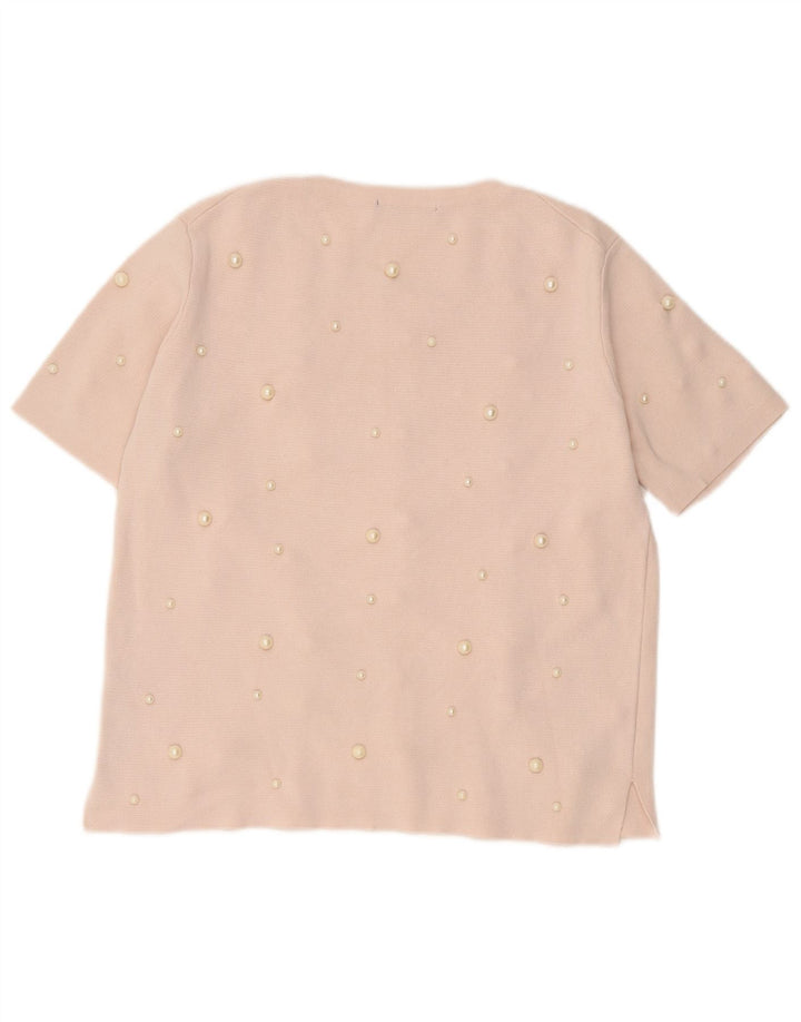 Bluzka damska Zara Top UK 14 Large Różowa Wiskoza
