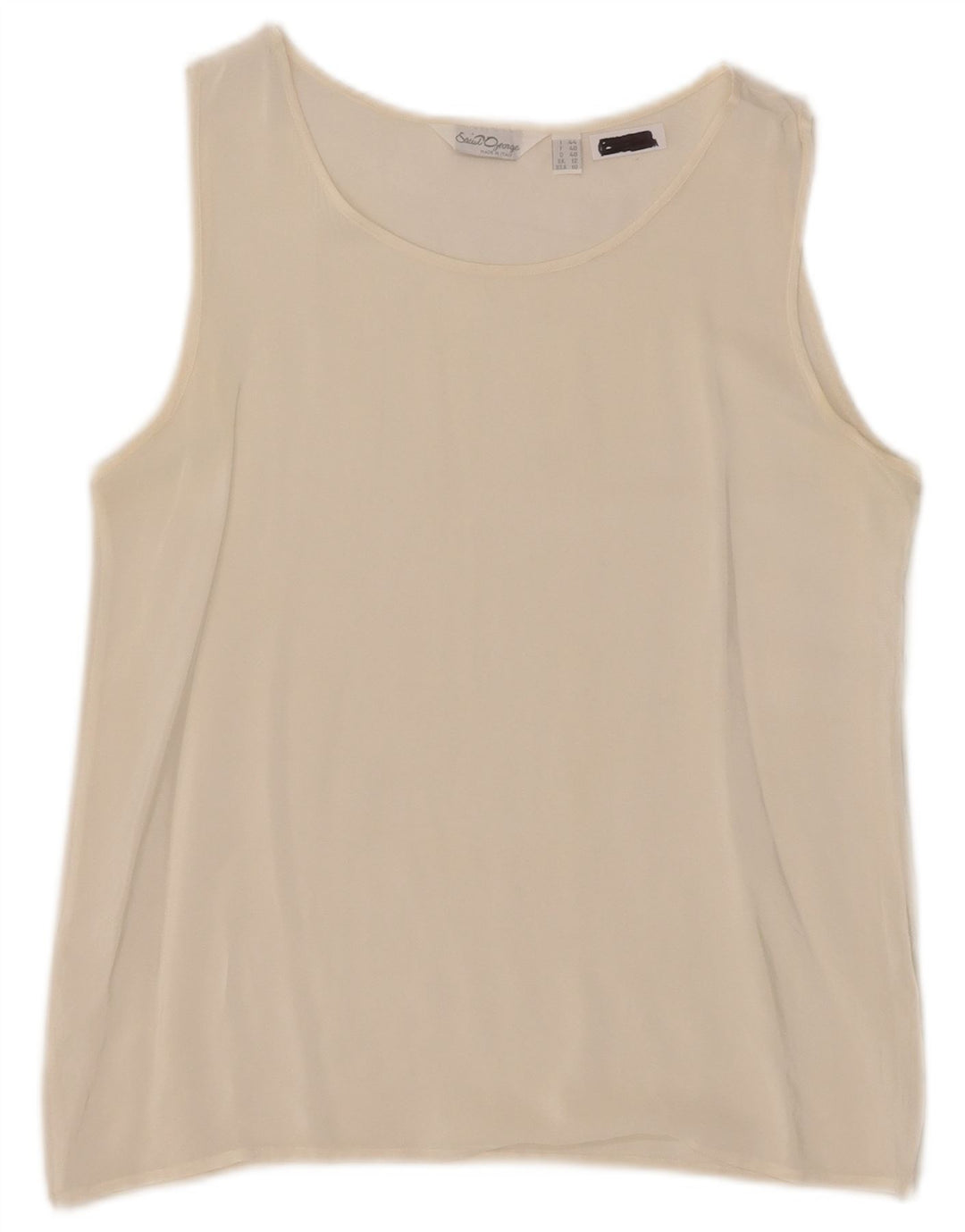 Damska bluzka bez rękawów Saint George Top UK 12 Medium Off White